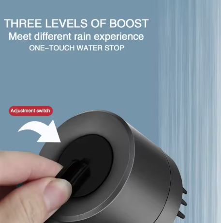 Soffione doccia ad alta pressione (regolabile)